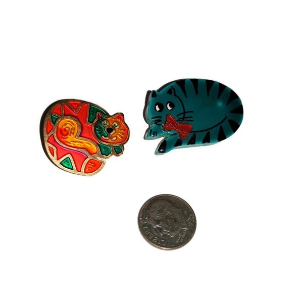 Two Cute Kitty Brooches - Picture 2 of 3